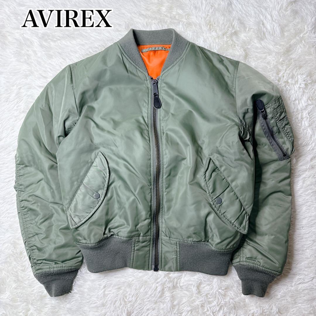 ✨美品✨ アビレックス MA-1 フライトジャケット 緑 Mサイズ　y2k 短丈