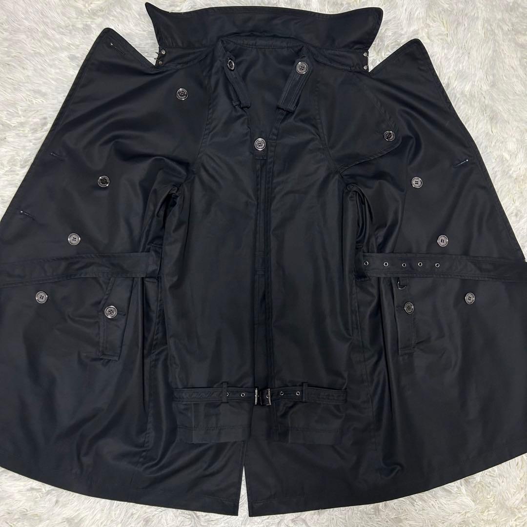 【極美品/XL】バーバリーブラックレーベル トレンチコート ノバチェック ベルト