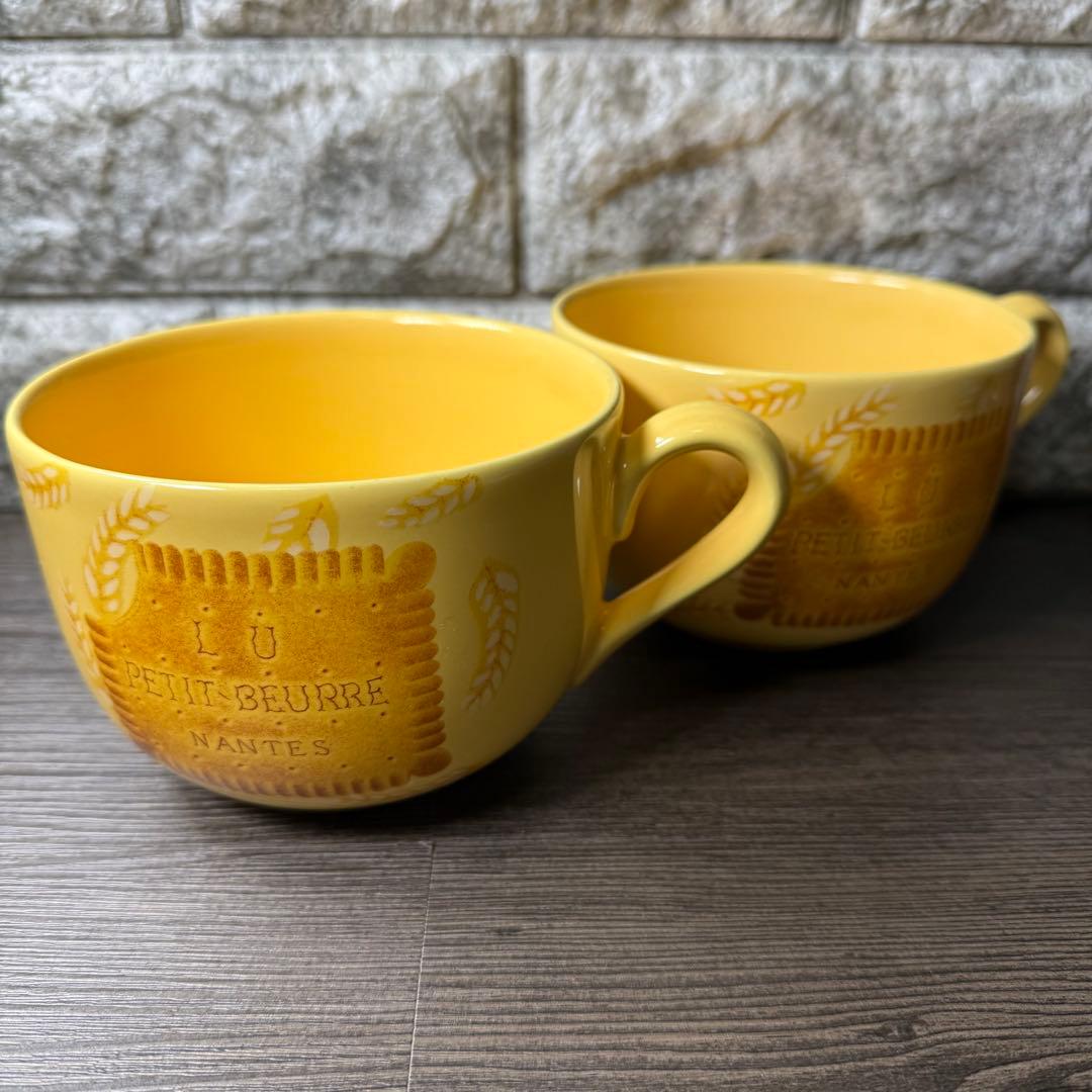 現地フランスで購入したLUビスケット スープカップ 2セット