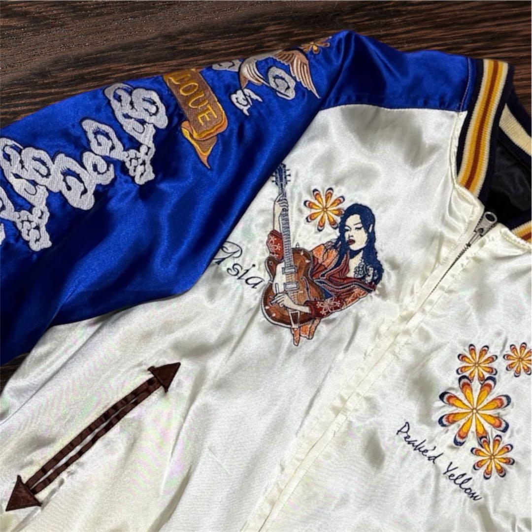 PEAK'D YELLOW ピークドイエロー　リバーシブルスカジャン42 L