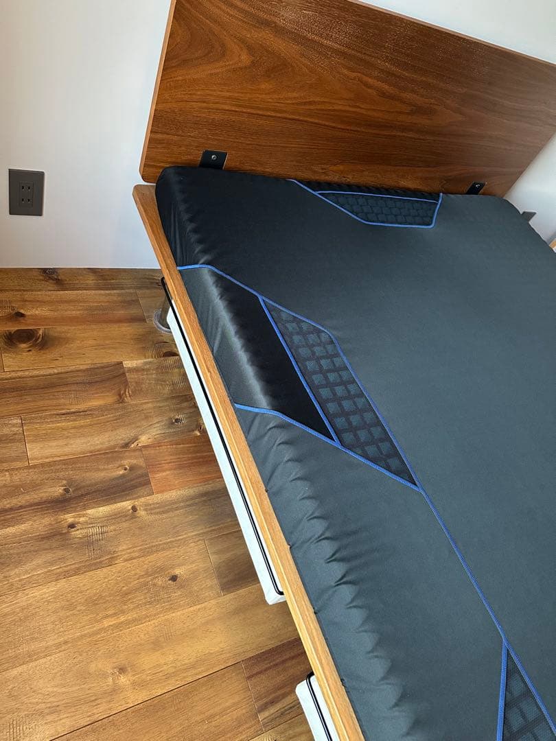 送料込 直渡可 MUJI セミダブルベッド + 西川AiR ハード セット