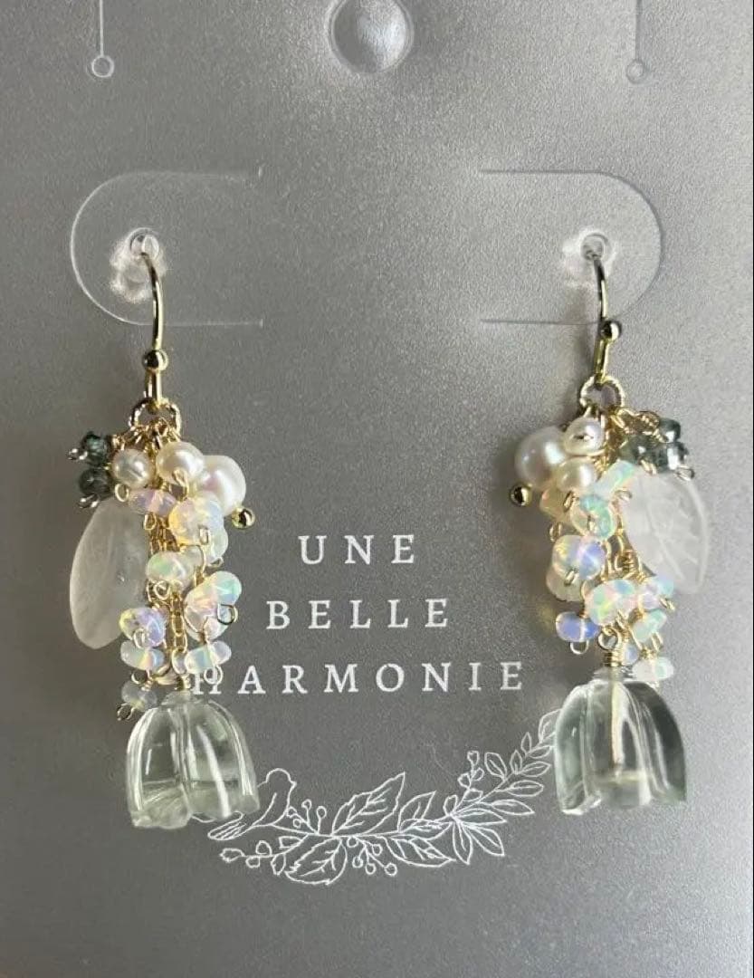 ブルートパーズルースsilver＆グレームーンストーン＆カレンシルバーチャーム他