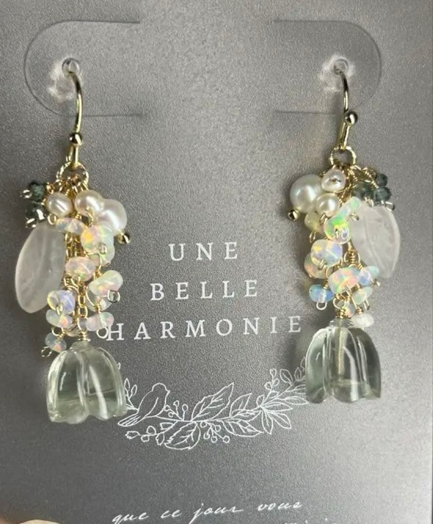 ブルートパーズルースsilver＆グレームーンストーン＆カレンシルバーチャーム他