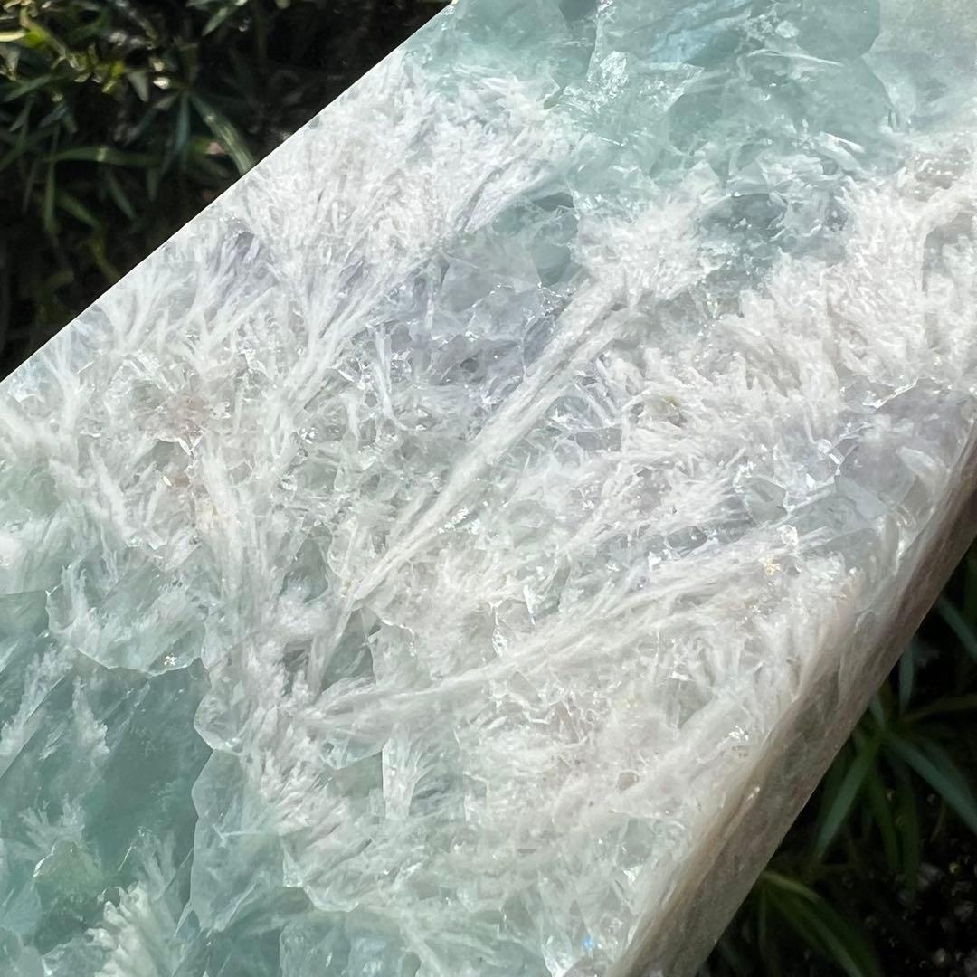 ✳️密集した神秘的な美麗フェザーと透明度✨エンジェルフェザー フローライト 天然石