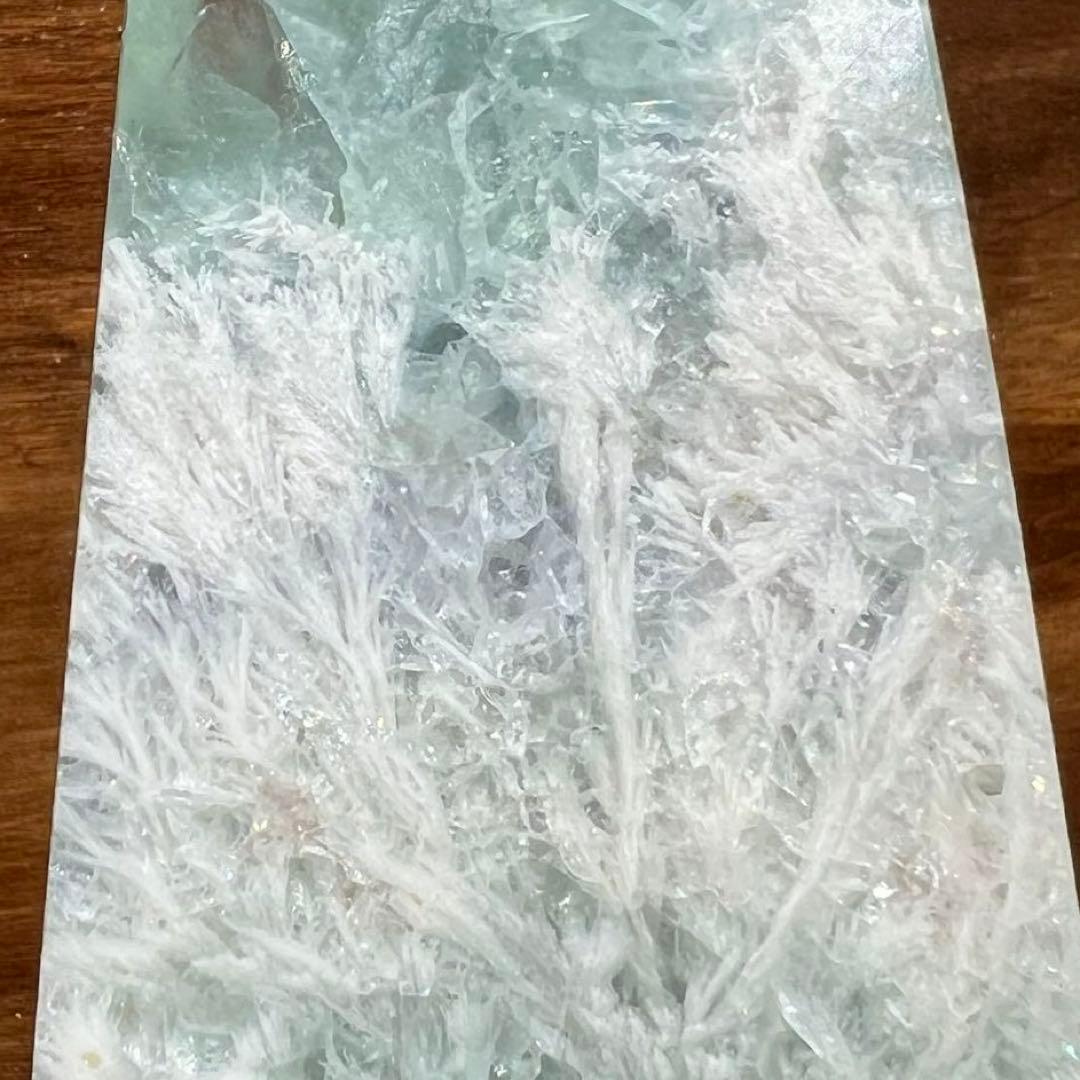 ✳️密集した神秘的な美麗フェザーと透明度✨エンジェルフェザー フローライト 天然石