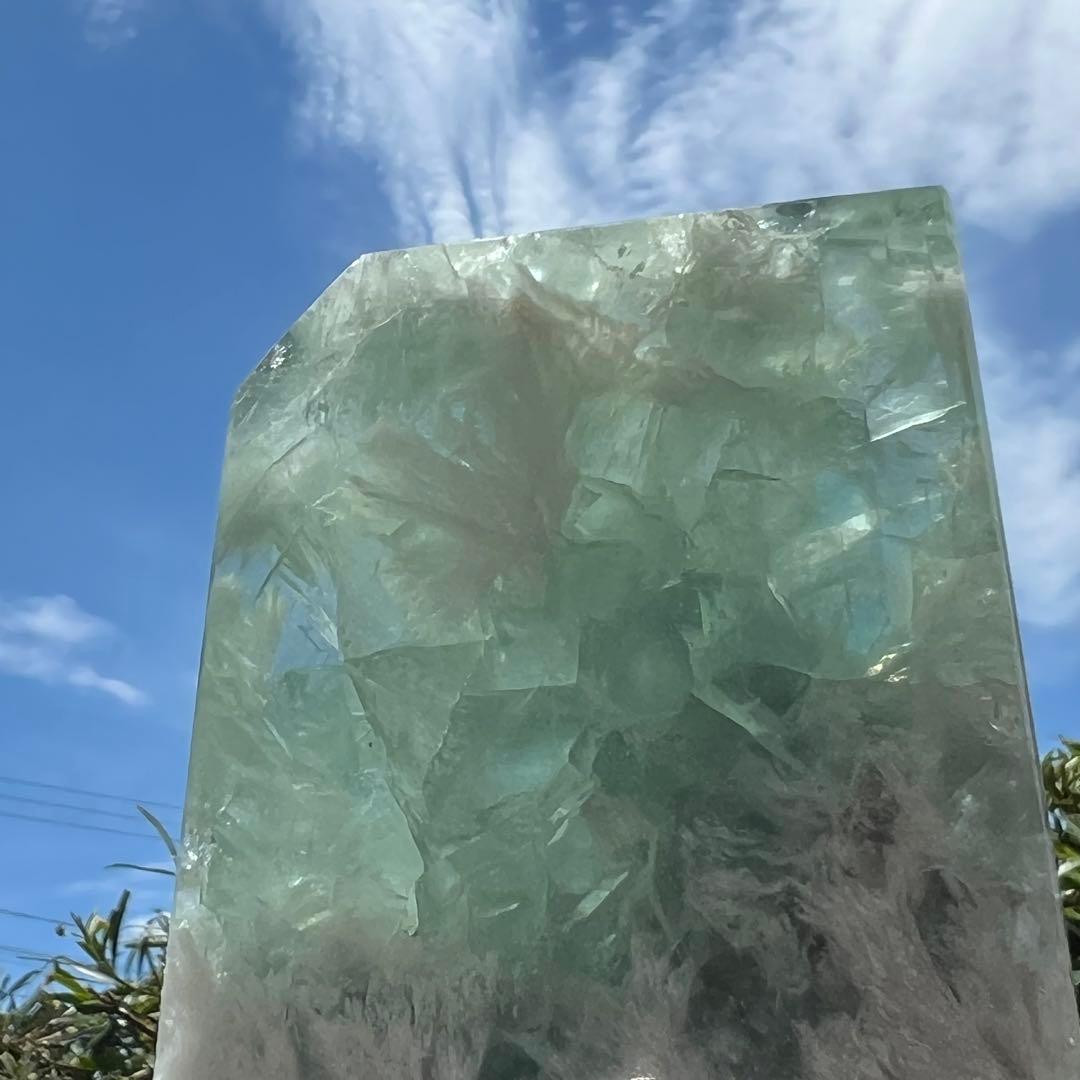 ✳️密集した神秘的な美麗フェザーと透明度✨エンジェルフェザー フローライト 天然石