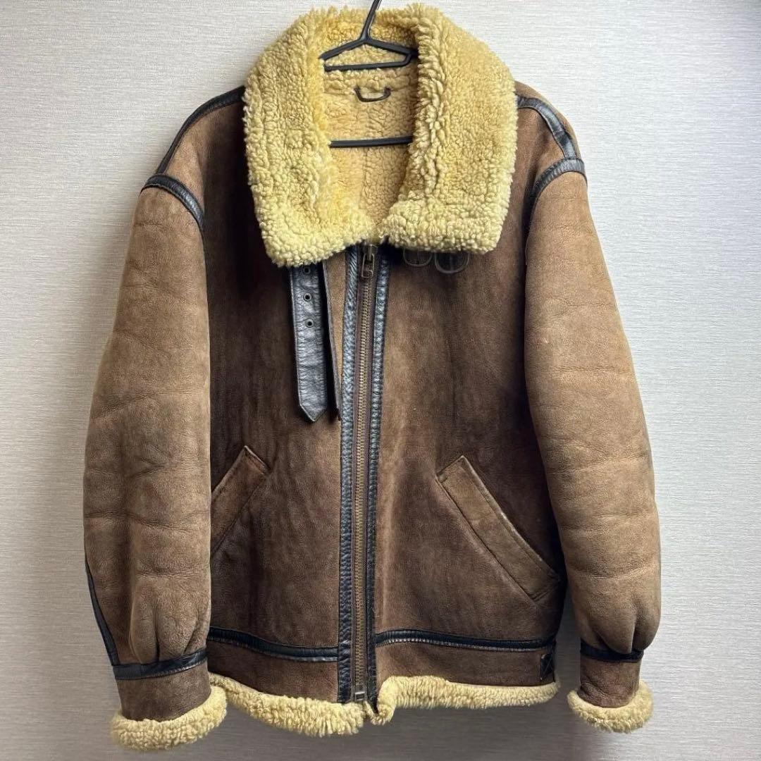 名作 80s B-3 Flight Jacket M ムートンジャケット ボア