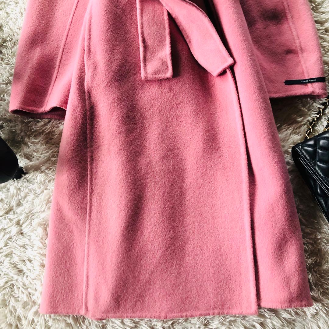 現行モデル✨美品 マックスマーラ ベルテッドコート クチートアマーノ ピンク M