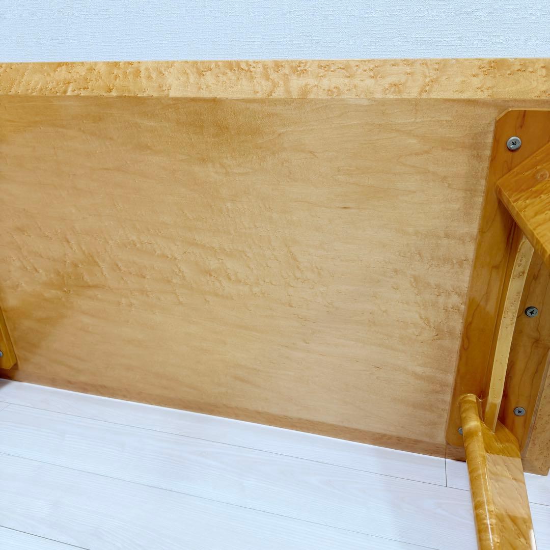 定価30万 IDC 大塚家具 スプレンダー バーズアイメープル リビングテーブル