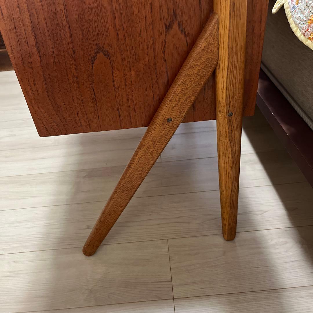 北欧ヴィンテージ　デンマーク製　チーク✖️オークドレッサー　鏡