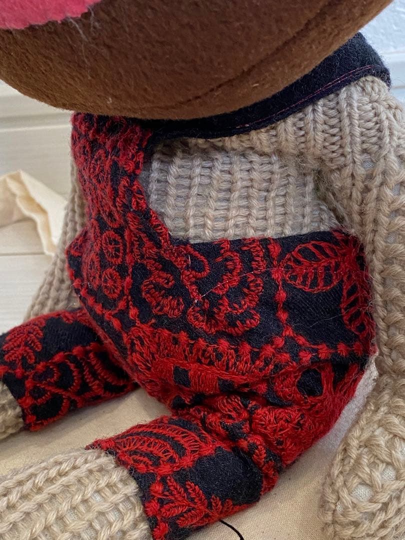 Miyu　ボビーダラス 超美品 お猿さん 手作り一点もの エコバッグ付