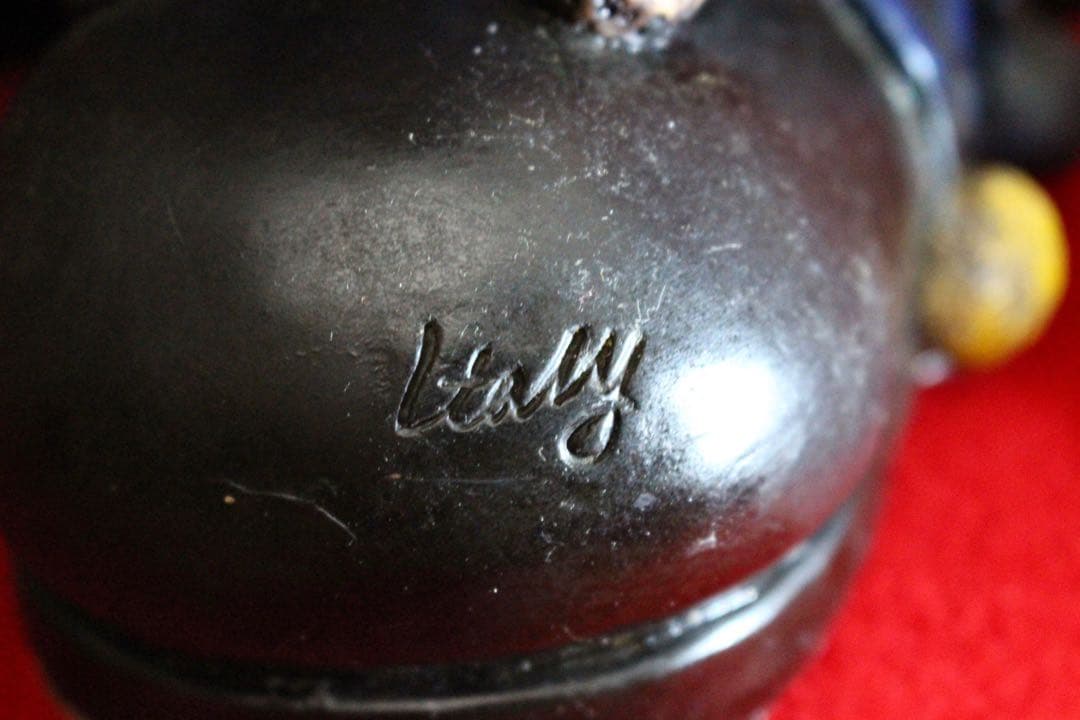 イタリア雑貨・ピエロコレクション【お茶目なピエロ　特大サイズ　ドラム】