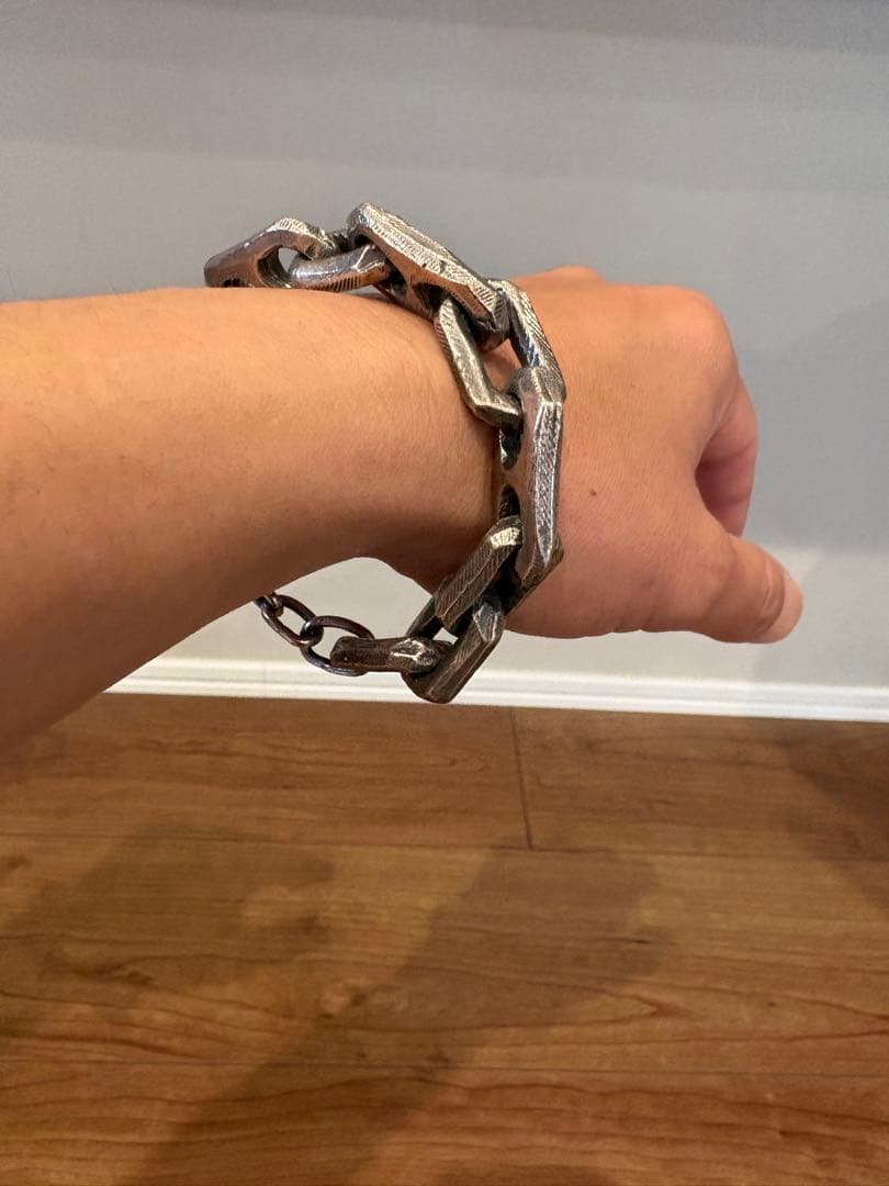 アクセサリー HENSON-HEAVY CARVED LINKS BRACELET