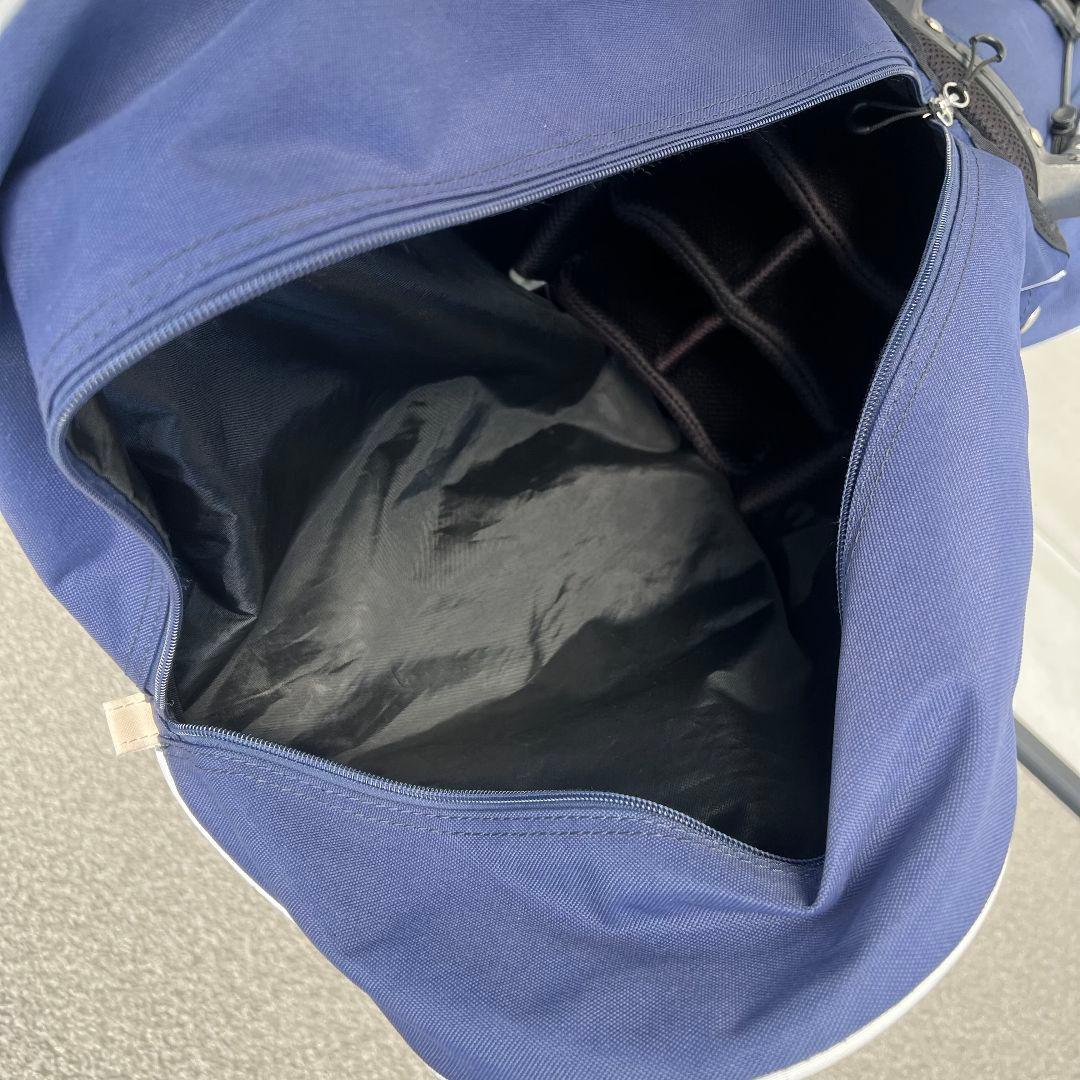 ジャックバニー　キャディバッグ パーリーゲイツ　ロゴ　ゴルフ　スタンド　紺色