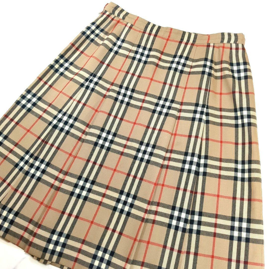 Burberrys ノバチェック プリーツスカート ヴィンテージ ウール 2XL