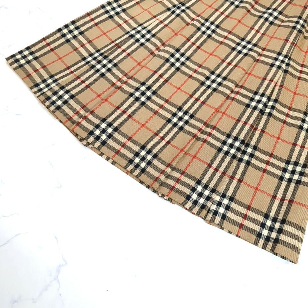 Burberrys ノバチェック プリーツスカート ヴィンテージ ウール 2XL