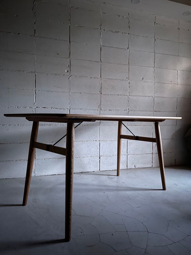 美品　MOMO natural モモナチュラル　オーク無垢材　ダイニングテーブル