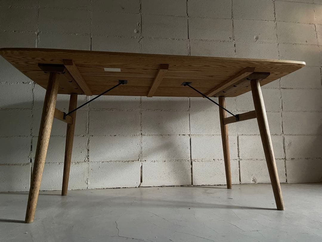 美品　MOMO natural モモナチュラル　オーク無垢材　ダイニングテーブル