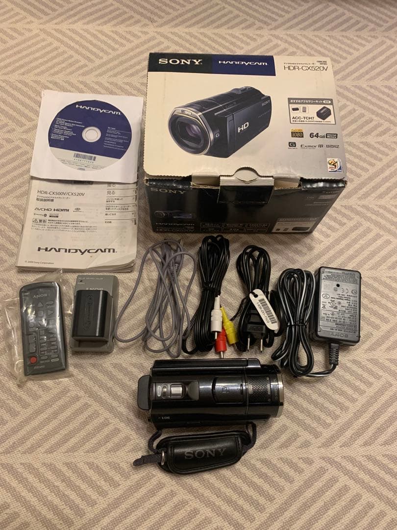 美品SONY HDR-CX520 V ビデオカメラ 64GB付属品セット