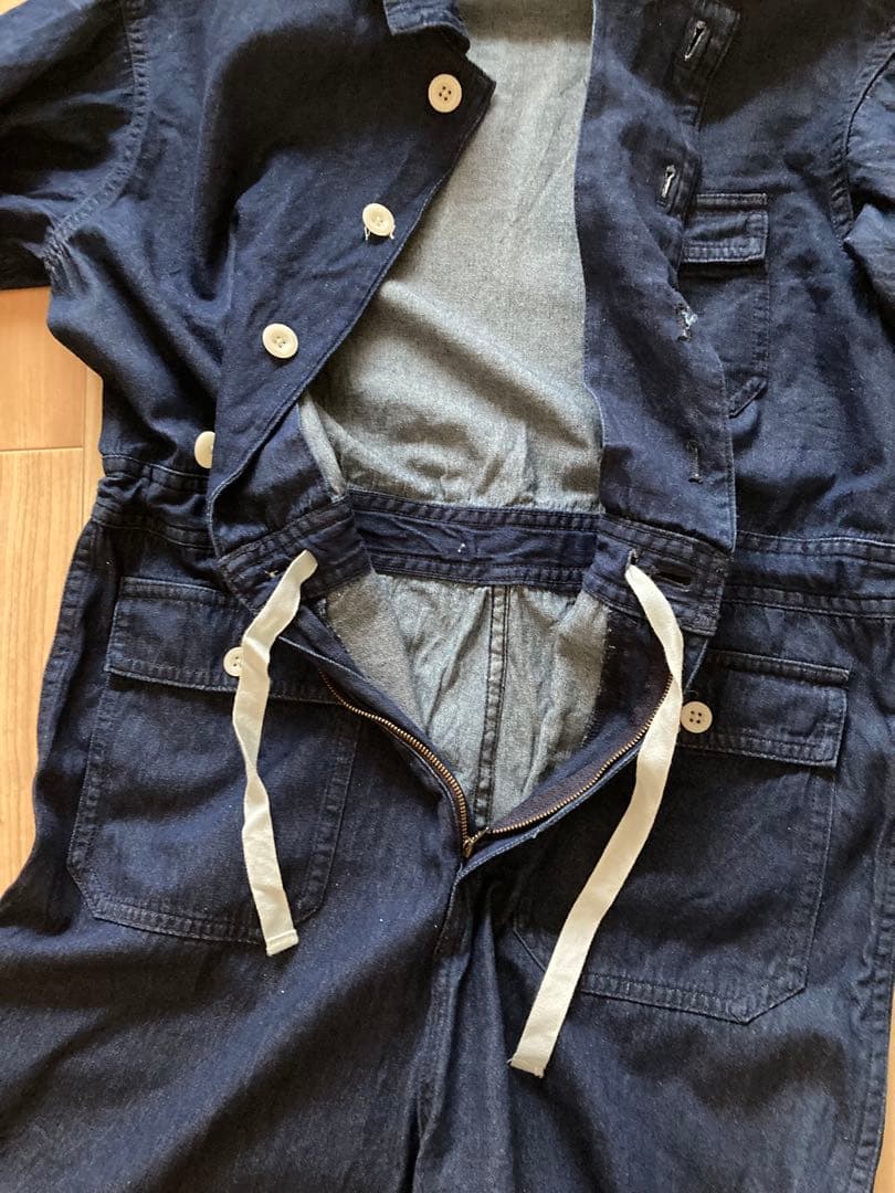 BEAMS BOY デニムミリタリーオールインワン
