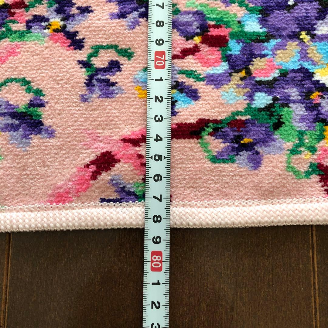 未使用　レイクアルスター　スミレ　ワイドドレスエプロン　シェニール織　ピンク