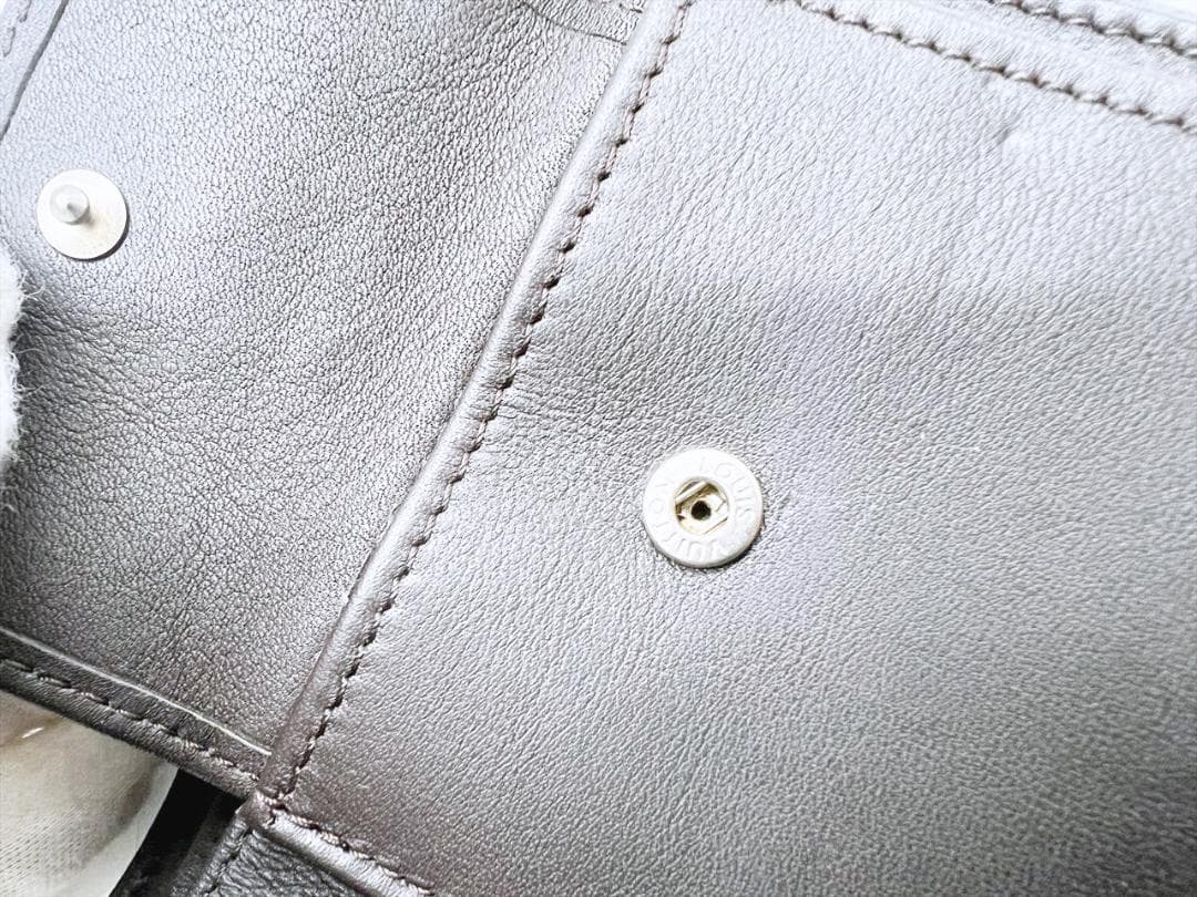 美品 ルイヴィトン ダミエジェアン マルコ 二つ折り財布 小銭入れ N63087