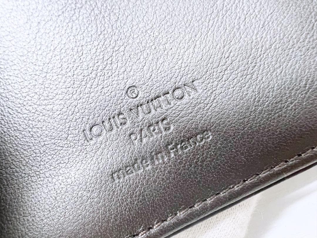 美品 ルイヴィトン ダミエジェアン マルコ 二つ折り財布 小銭入れ N63087