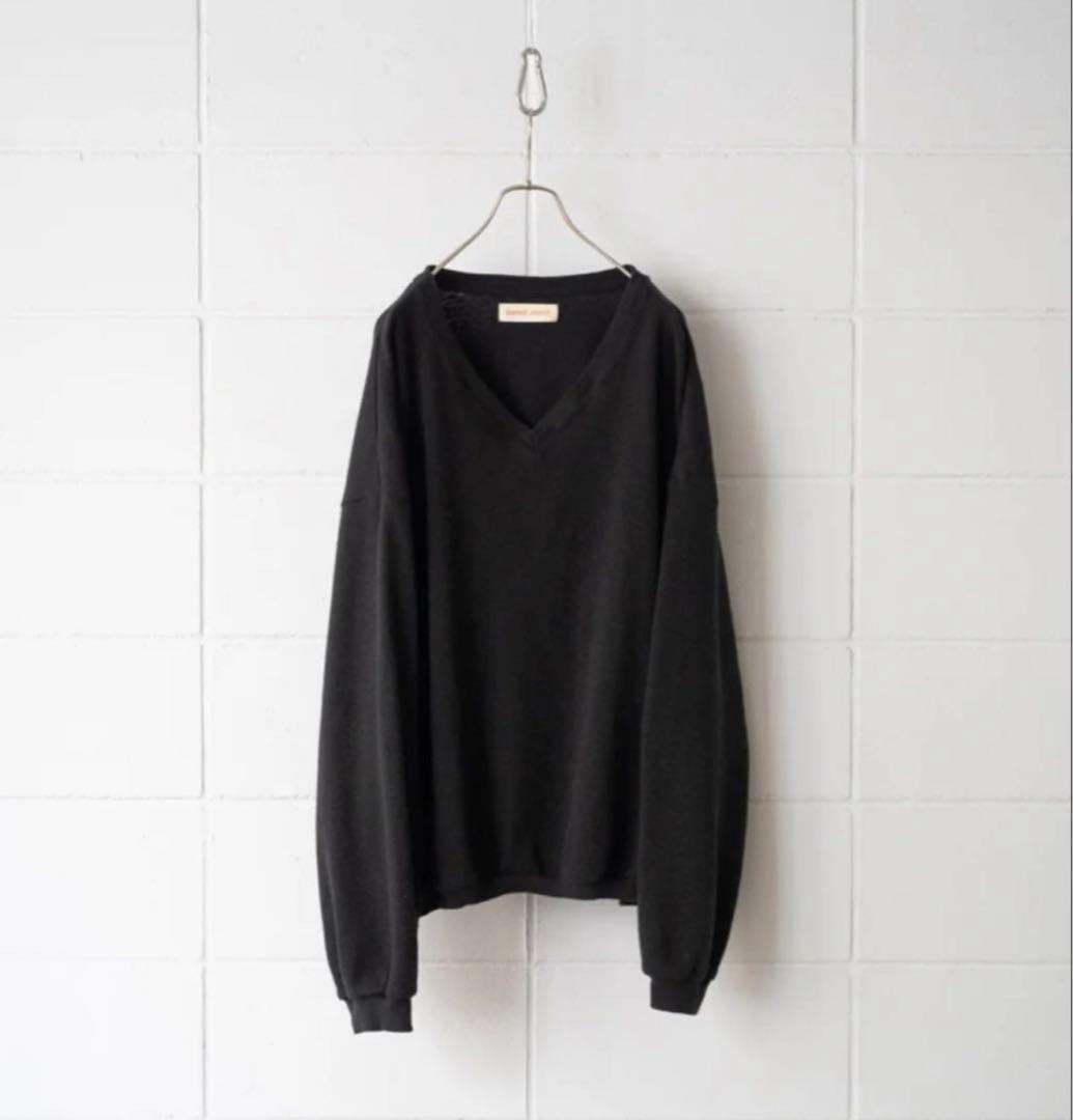 トップス 25aw barbell object nep v top BLACK 1