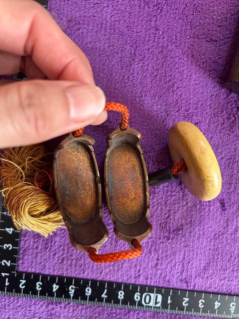 印籠 カバー付き 根付 薬入れ 小物入れ