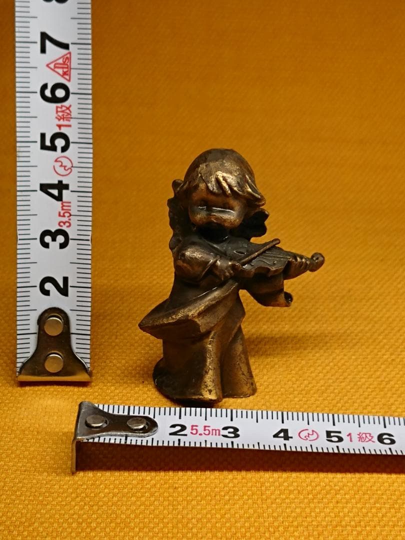 人形　天使　銅製　ヨーロッパ　置物　インテリア　工芸品　美術品　A2655