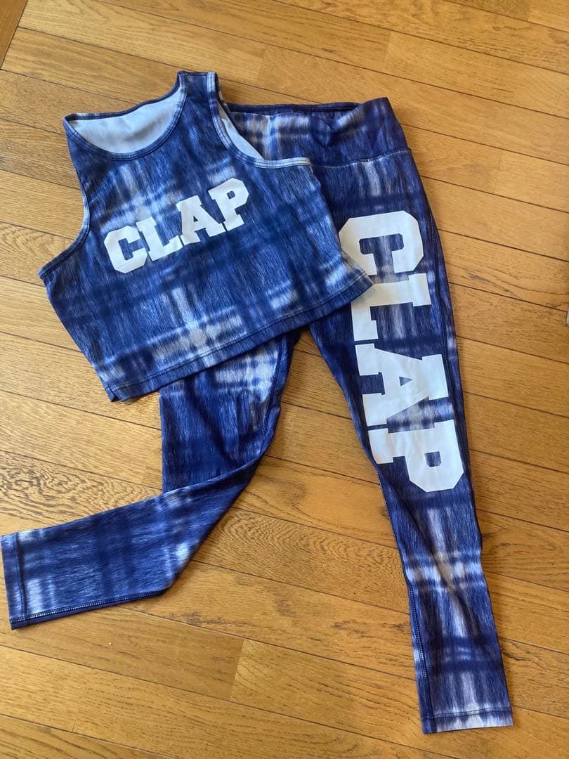 CLAP Σ੧(❛□❛✿)タイダイ クロップトップ＆レギンスセット