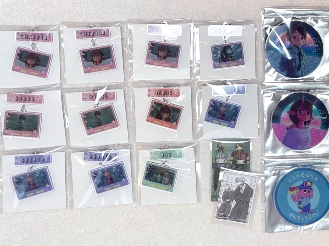 ミルキー☆サブウェイ 連結アクリルキーホルダー アクリルコースター 特典