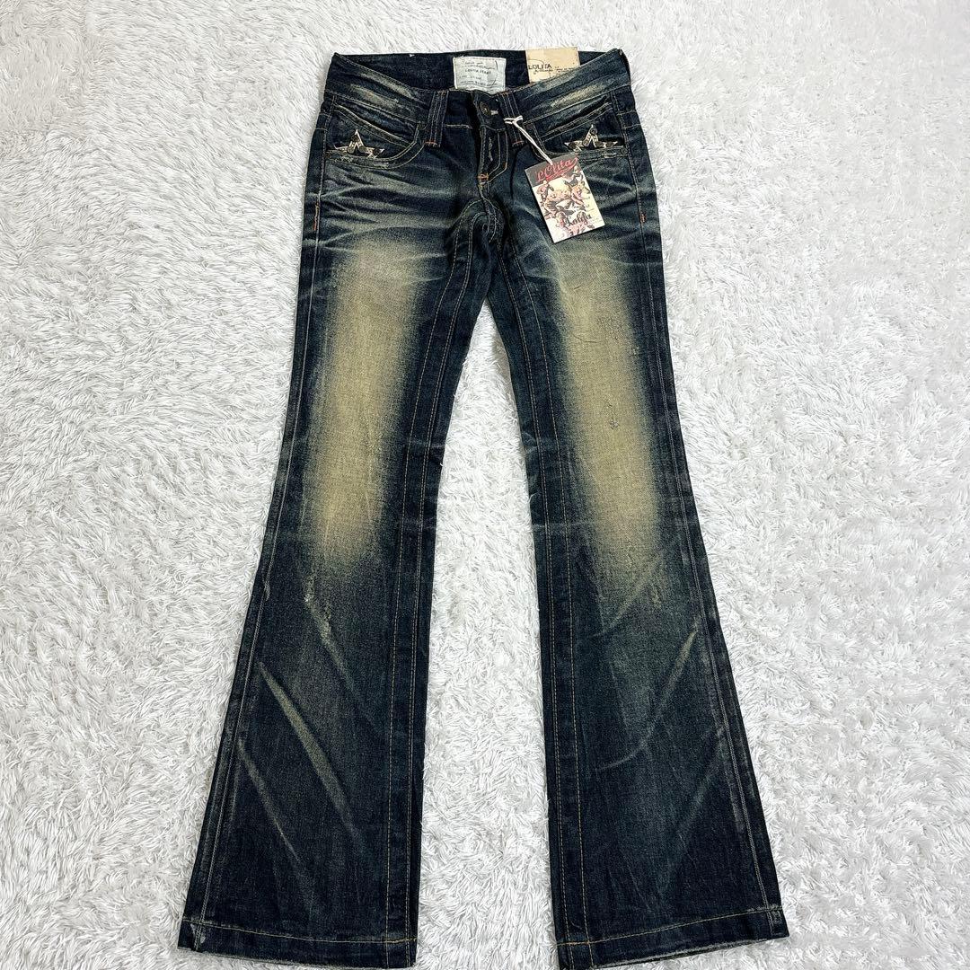 未使用タグ付　archive Lolita jeans flare denim