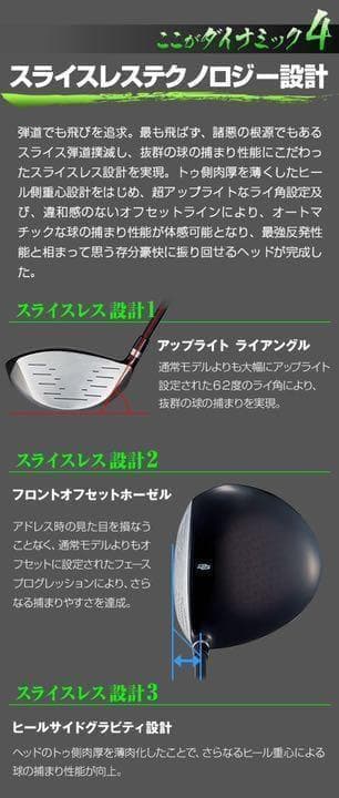 ★実質高反発の適合最強反発力で飛ぶ★ ダイナミクス USTマミヤ仕様 1W