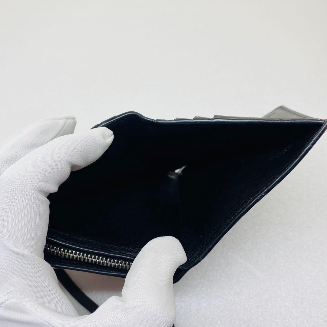 LOEWE ロエベ 二つ折り財布 コンパクトジップウォレット　バイカラー