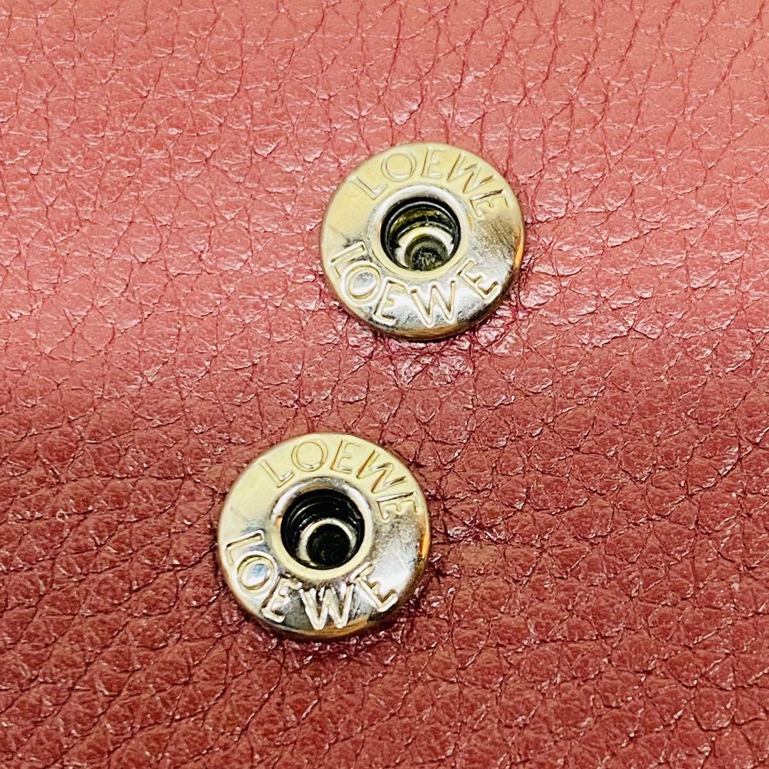 LOEWE ロエベ 二つ折り財布 コンパクトジップウォレット　バイカラー