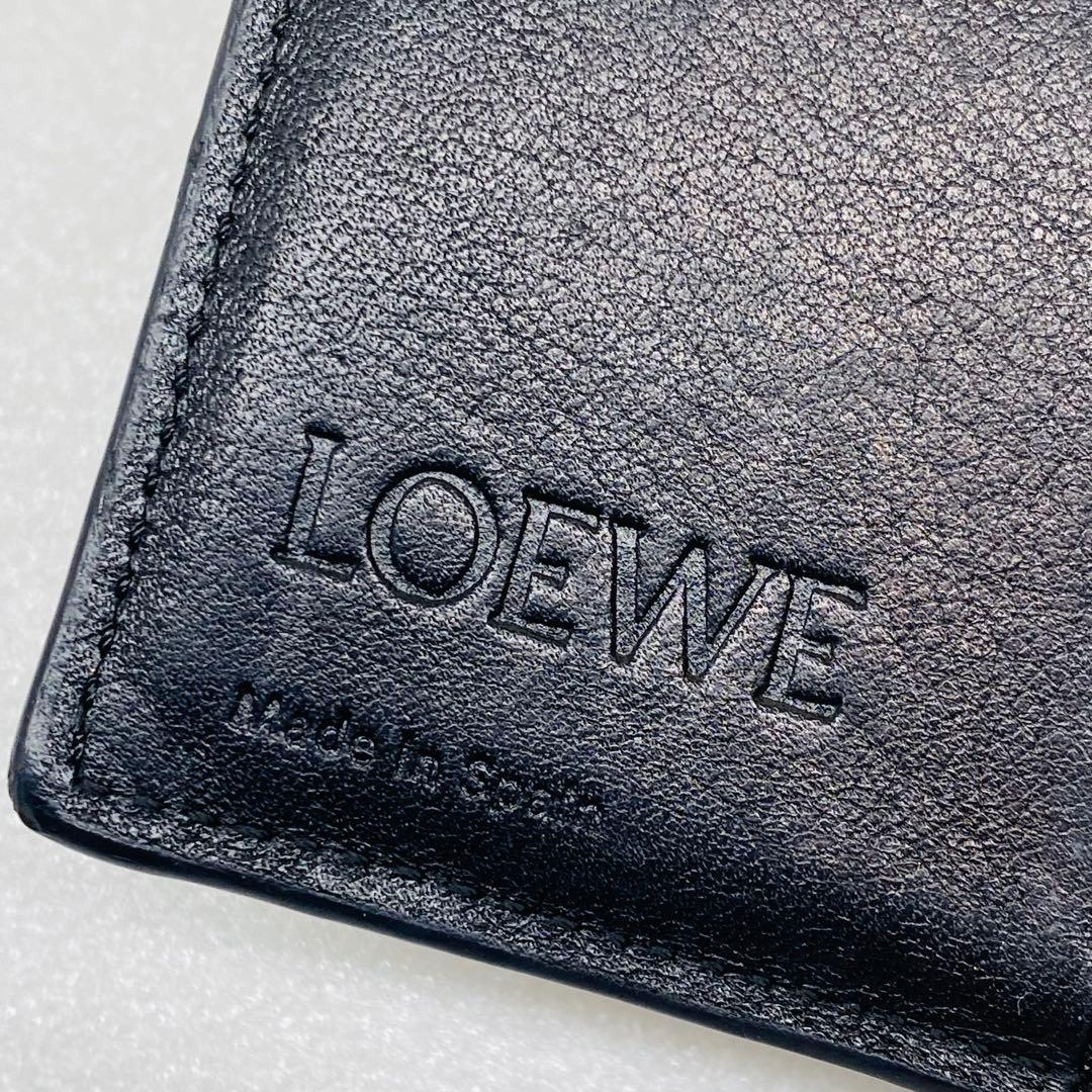 LOEWE ロエベ 二つ折り財布 コンパクトジップウォレット　バイカラー