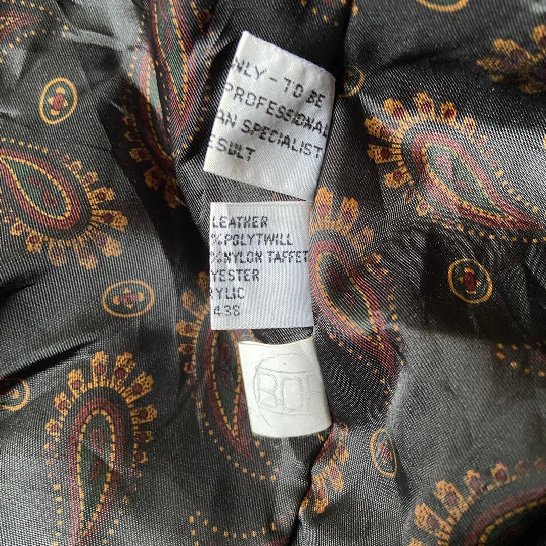 ジャケット・アウター 80s east west real leather jacket BQ43