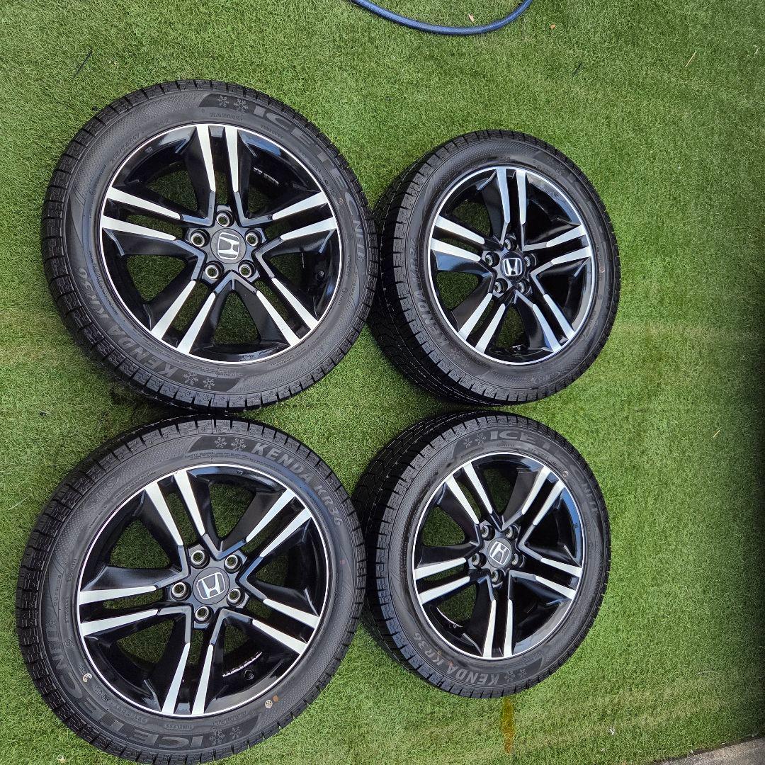 専用出品ホンダ純正ホイール バリ溝スタッドレスタイヤ
