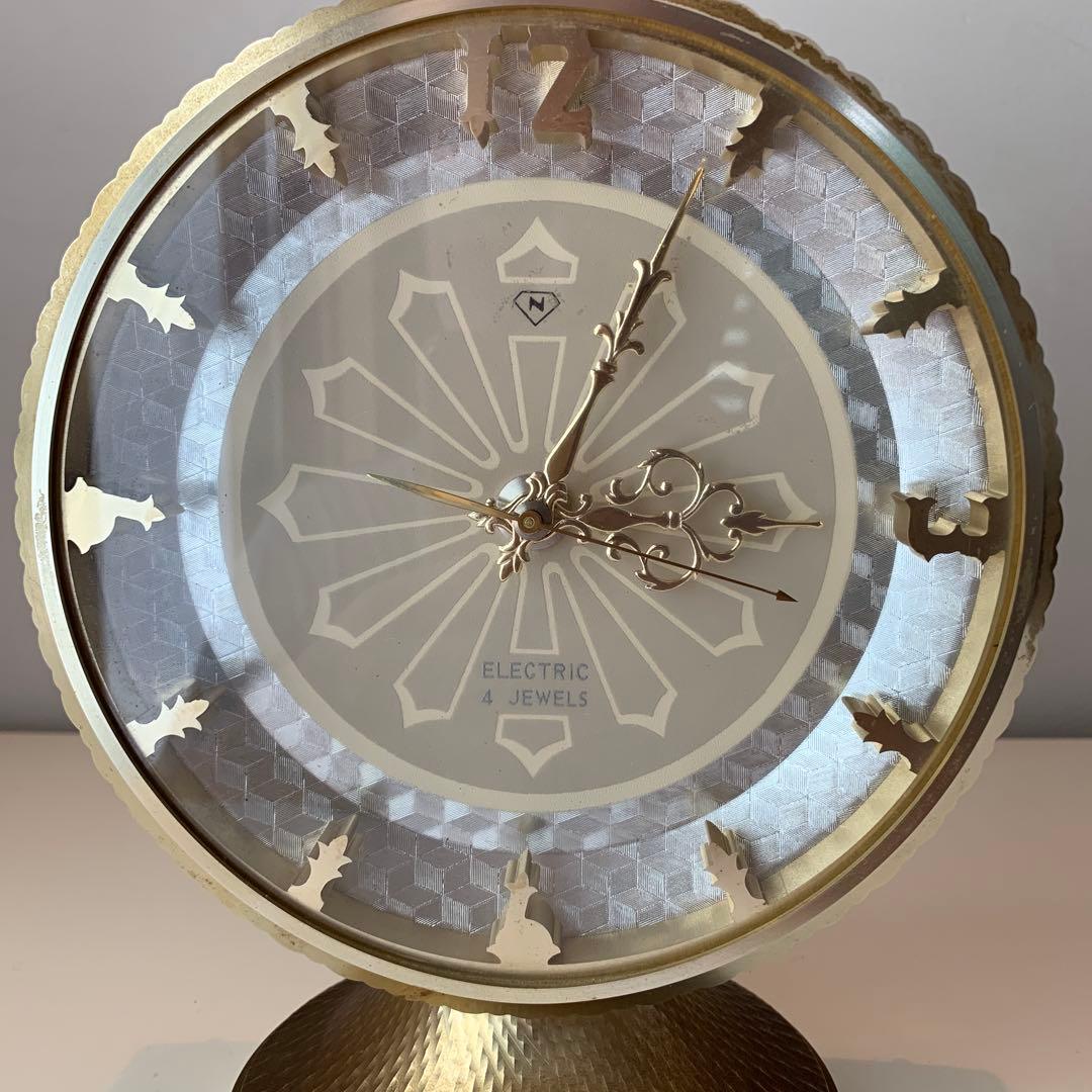 置き時計 電池式 昭和 レトロ アンティーク