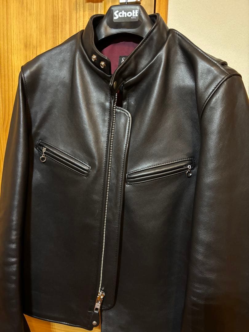 Schott 641xx シングルライダースジャケット(専用ハンガー付)