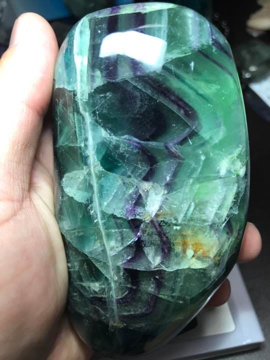 グリーン フローライト 台座付き