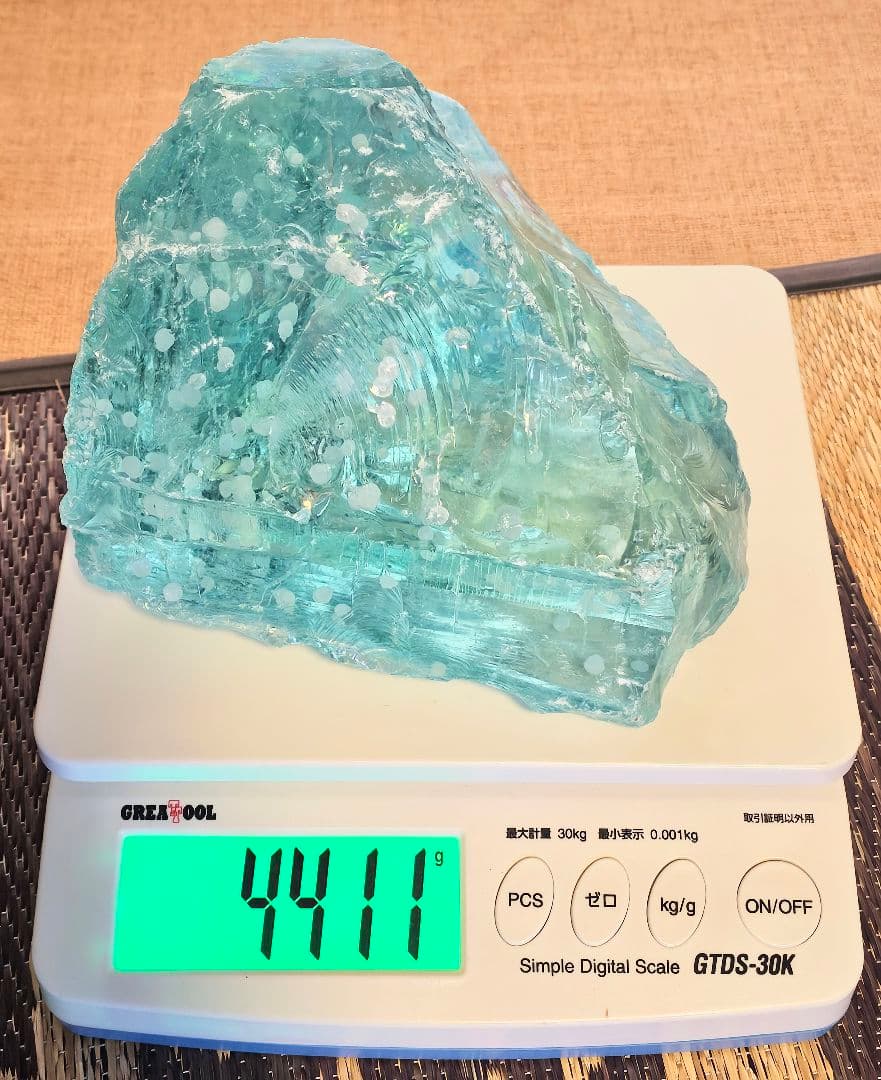 超巨大‼️4.4kg‼️クリストバライト入りネリーランド産 アンダラクリスタル