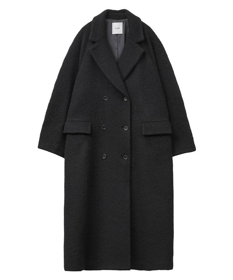 DOUBLE WOOL LONG COAT　CLANE