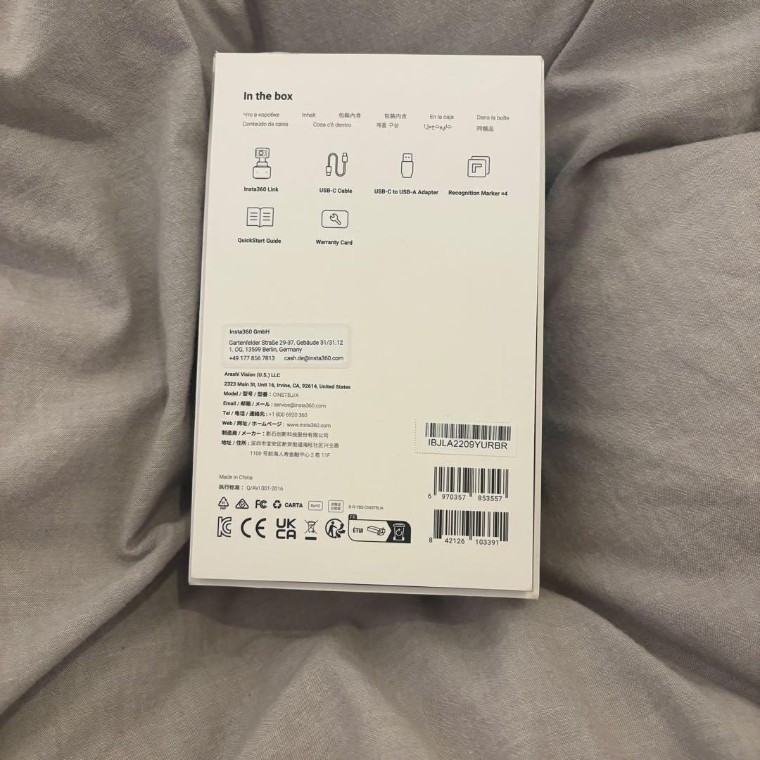 Insta360 Link 4Kウェブカメラ 本体