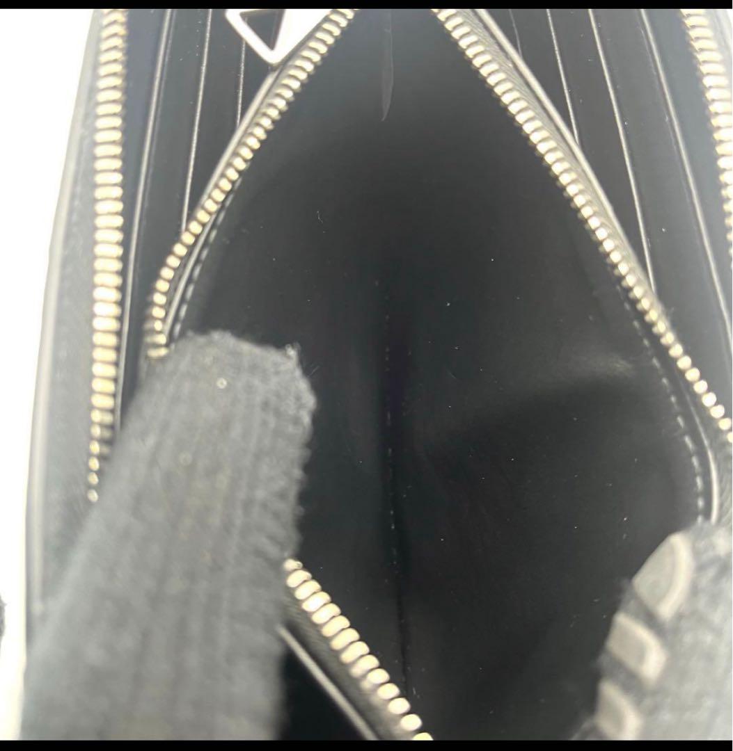 【未使用】ボッテガ ヴェネタ　長財布 カセットラウンドファスナー レザー 黒