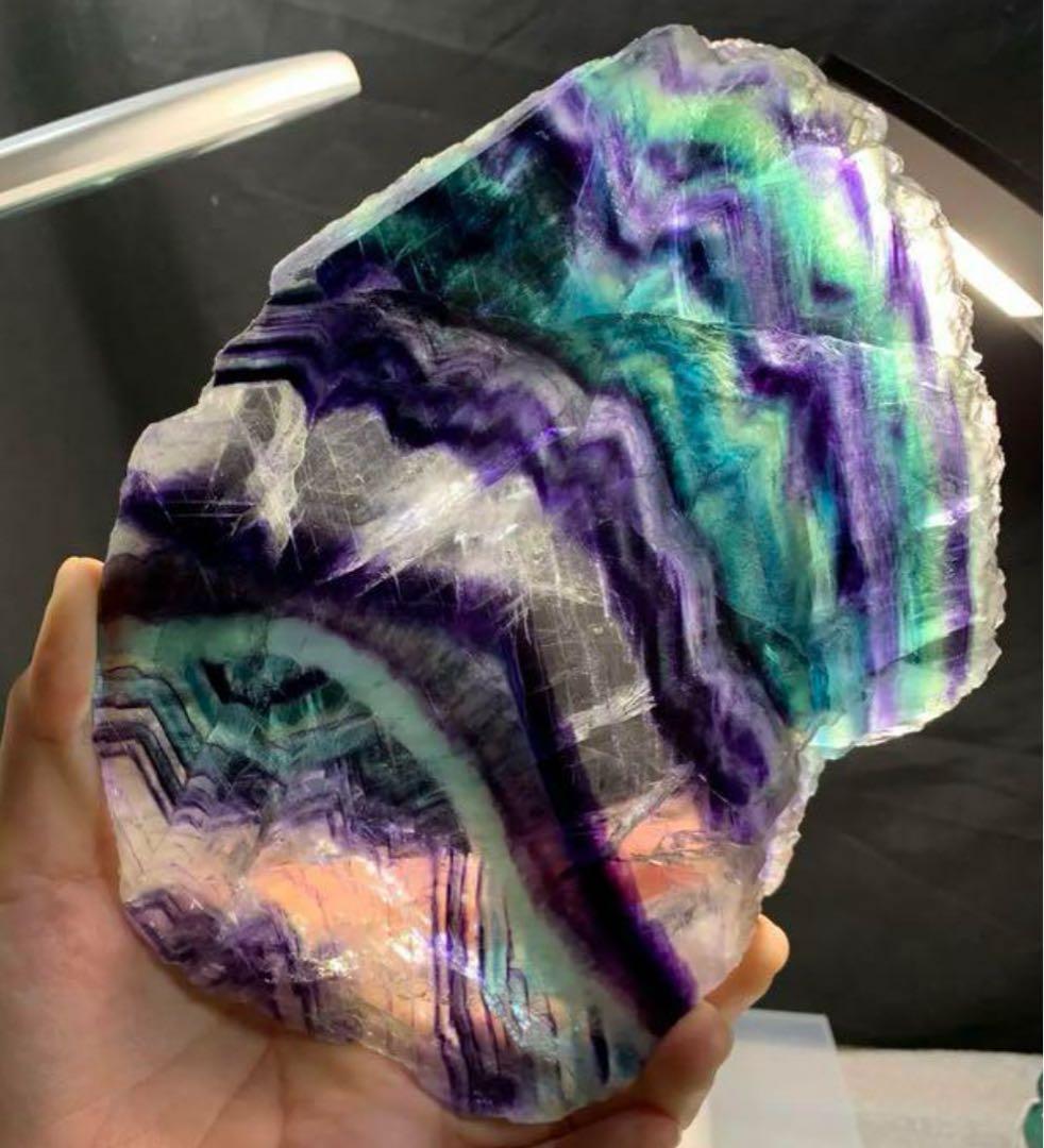 ALLSALE☆透明度抜群☆美グラデーションフローライト プレート