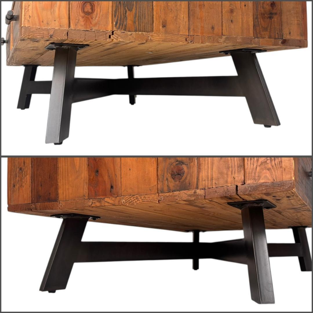 カーサヒルズ ヴィンテージ風 古材 ローテーブル センターテーブル