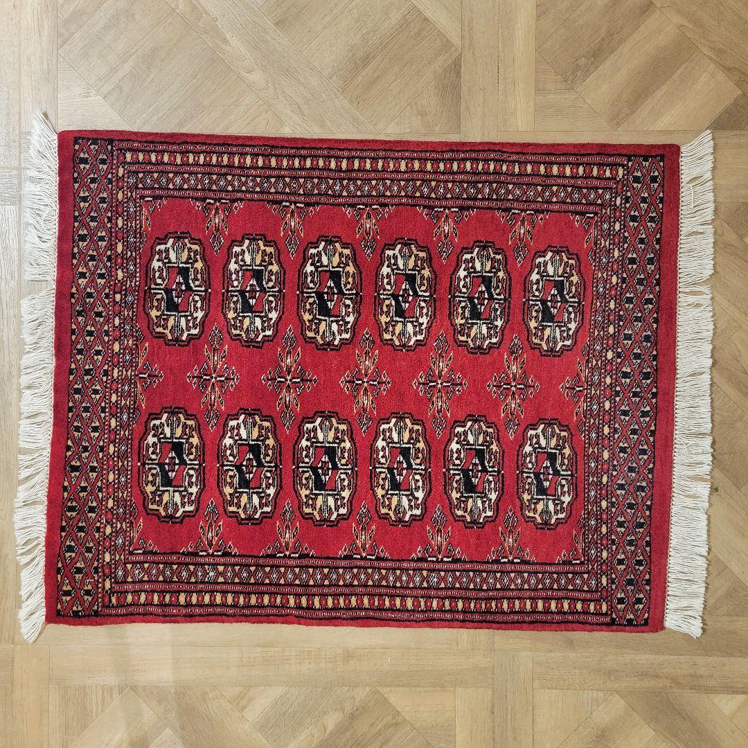 60x77cm高品質手織りマット(225)ペルシャ・パキスタンじゅうたん