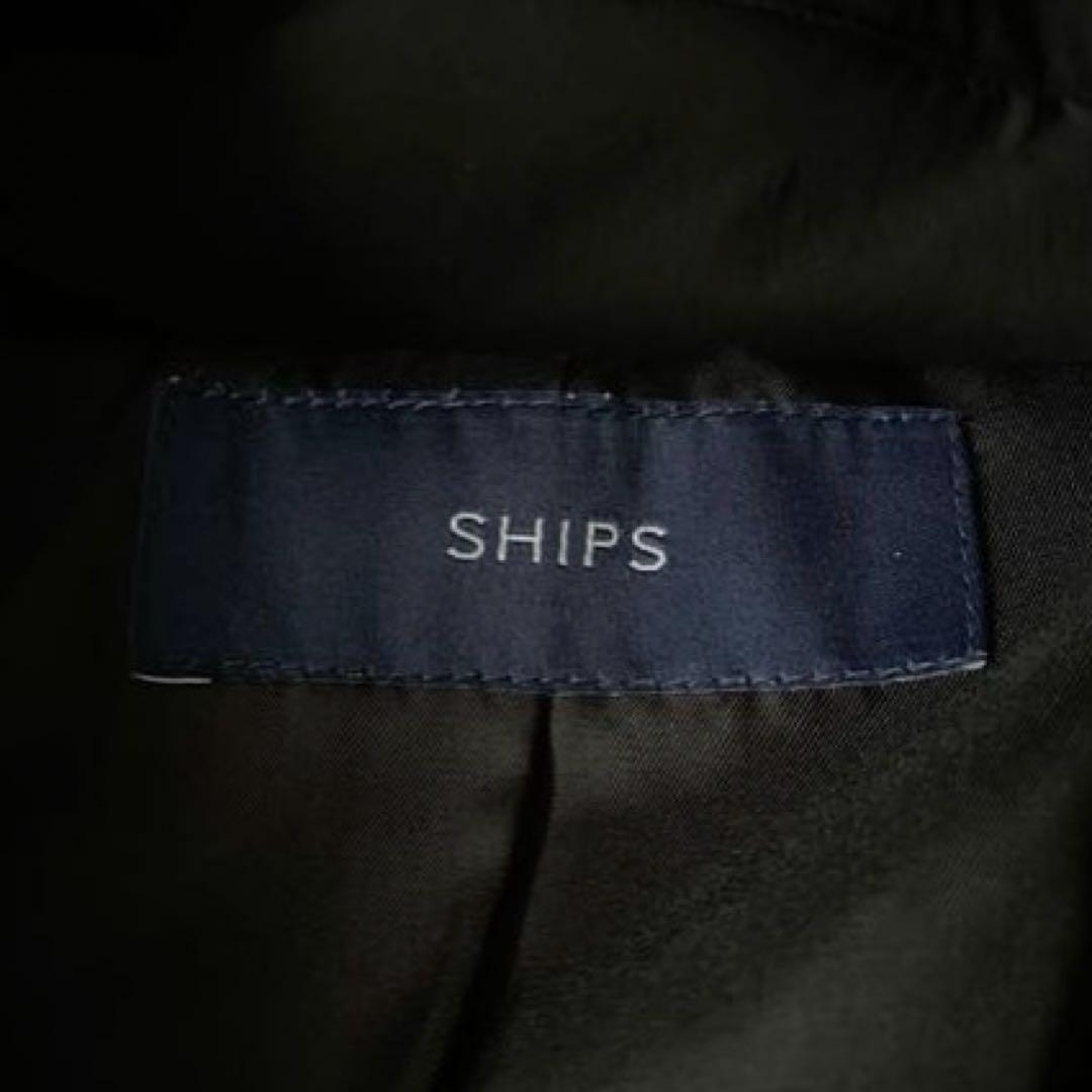 シップスships ショールカラーミディダウン　ダウンジャケット　ブラックS